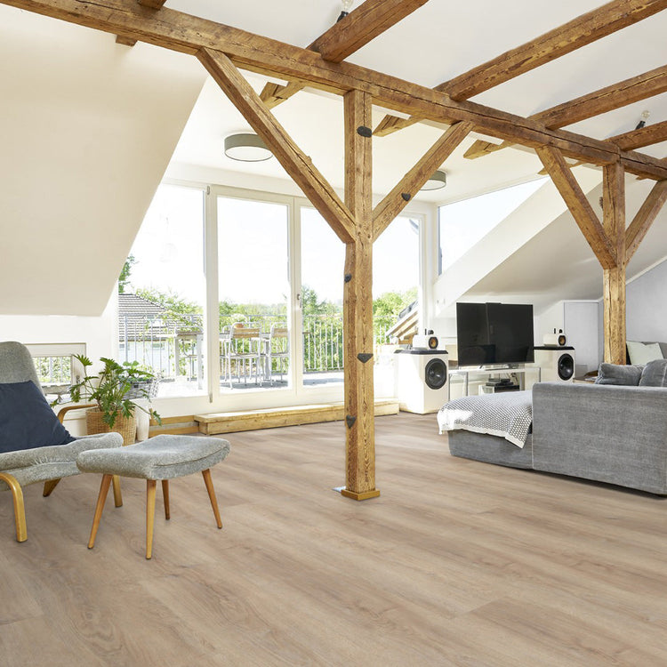 »Eiche Mirandus« SPC Vinylboden Unique Holzoptik Wohnzimmer
