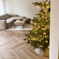 Modernes Fischgrät-Design in Beige  