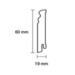 Aktion: Sockelleiste Altberliner Profil Weiß 240cm