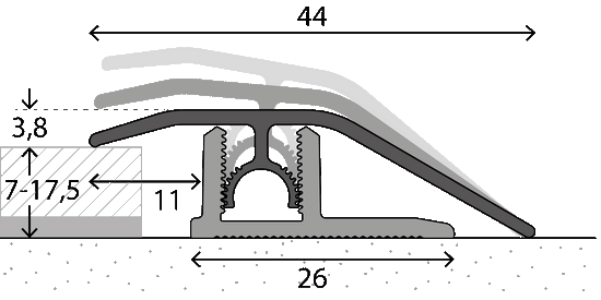 Prinz PROFI-TEC Master Anpassungsprofil Nr. 307, 44 mm Bild