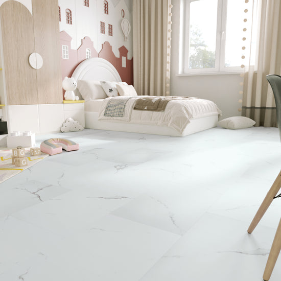 »Carrara Marmor« Klick-Vinylboden