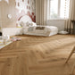 »Golden Oak« Premium Klick-Vinyl Fischgrät