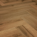 »Golden Oak« Premium Klick-Vinyl Fischgrät