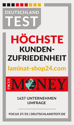 Deutschland Test Highest Customer Satisfaction award badge for laminat-shop.com