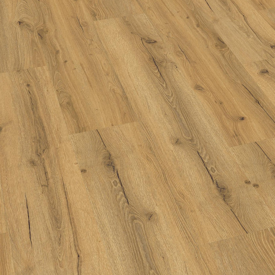 Klick-Vinyl in braun mit Holzoptik