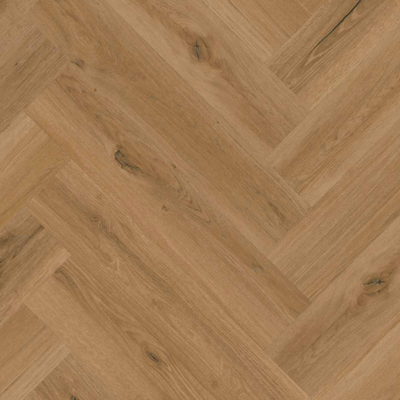 Muster »Golden Oak« Premium Klick-Vinyl Fischgrät