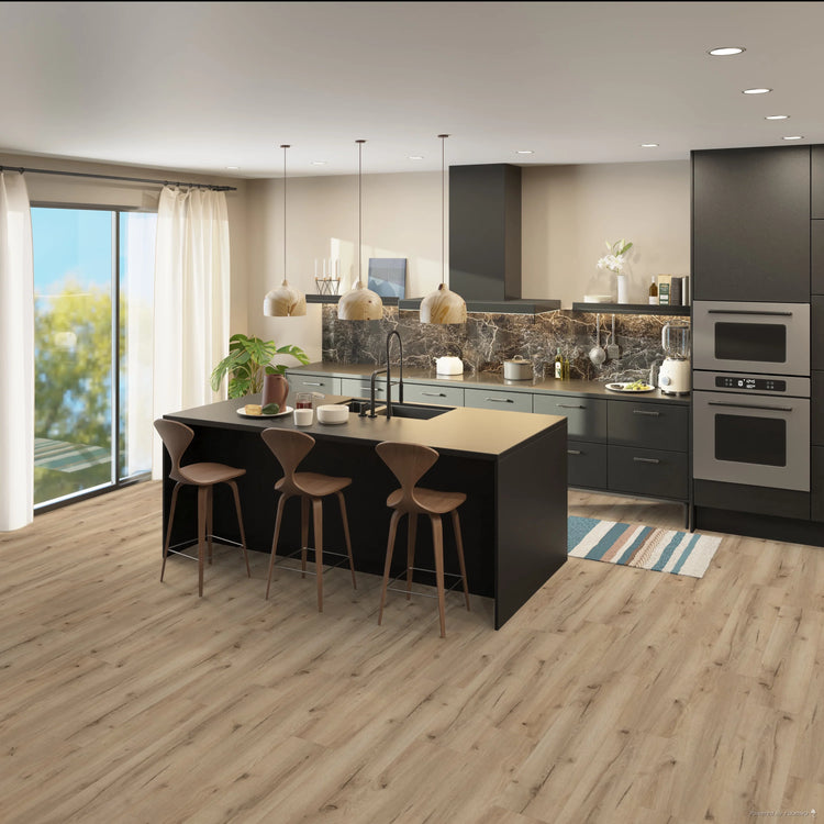  »Lemon Oak« Premium Klick-Vinyl Ultimate verlegt in der Küche 