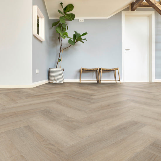 »Mirandus Oak« Premium Klick-Vinyl Fischgrät