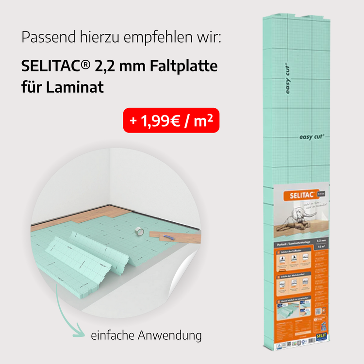 AKTION »Eiche Noblesse« Laminat Landhausdiele 8mm 1m²