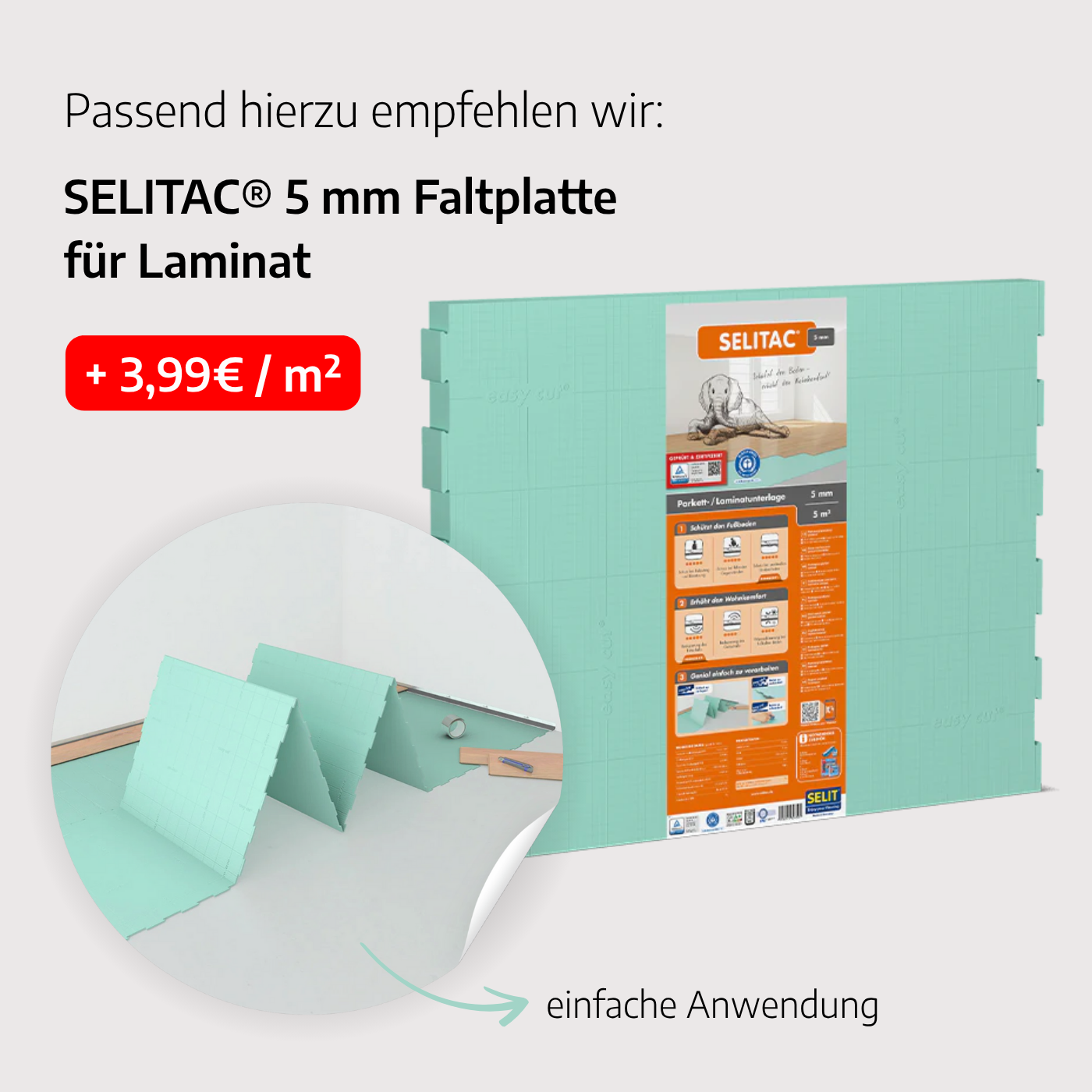 AKTION »Eiche Noblesse« Laminat Landhausdiele 8mm 1m²