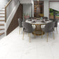 »Carrara Marmor« SPC Vinylboden Unique im modernen Esszimmer