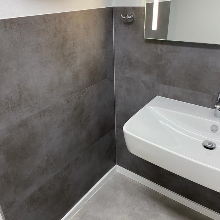 Teide Klebevinyl Unique Fliesenoptik  Badezimmer