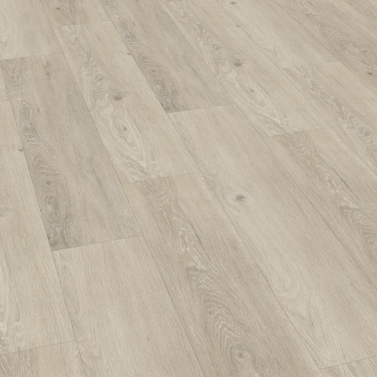 Klick-Vinyl in graubeiger Holzoptik