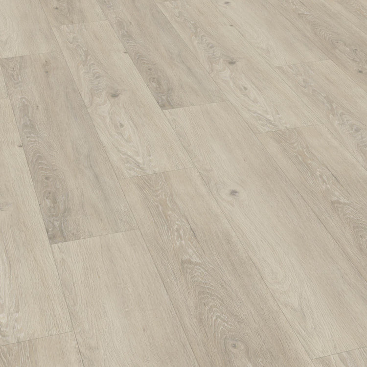 Klick-Vinyl in graubeiger Holzoptik