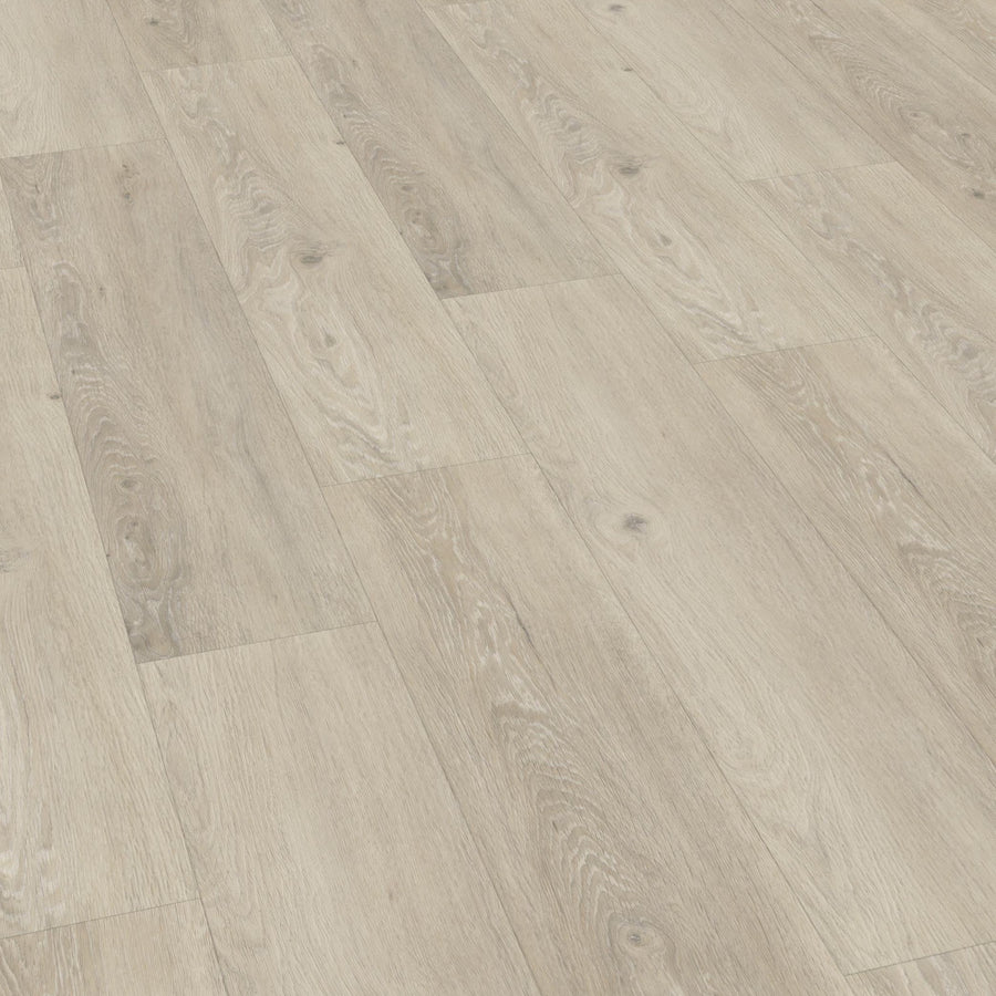 Klick-Vinyl in graubeiger Holzoptik