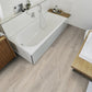 Klick-Vinylboden Grau Beige in Badezimmer