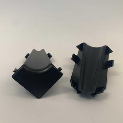 Innenecke Schwarz 58mm (2 Stück)