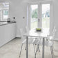 Klick-Vinyl steingrau in Fliesenoptik