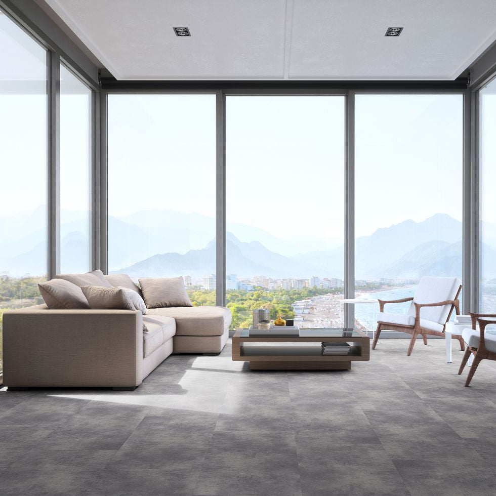 »Kibo« SPC Vinylboden Unique Wohnzimmer Fliesnoptik