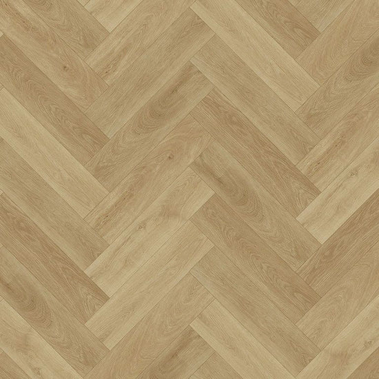 Draufsicht modernes Fischgrät-Design in Beige 